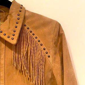 VINTAGE FRINGE WESTERN SUEDE JACKET